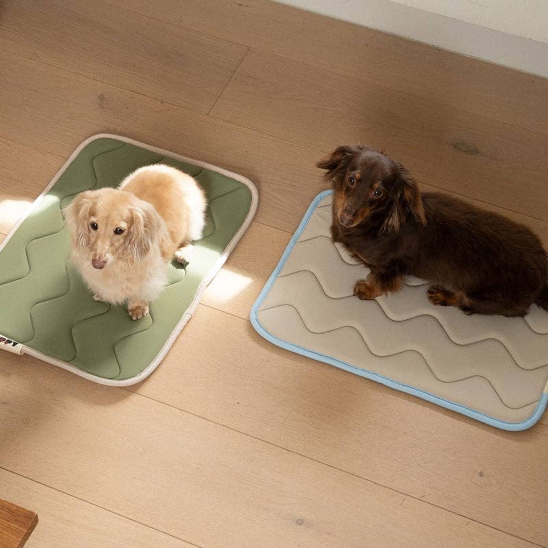 Tapis rafraîchissant à mémoire de forme - Kaki