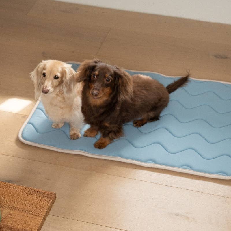 Tapis rafraîchissant à mémoire de forme - Bleu pastel