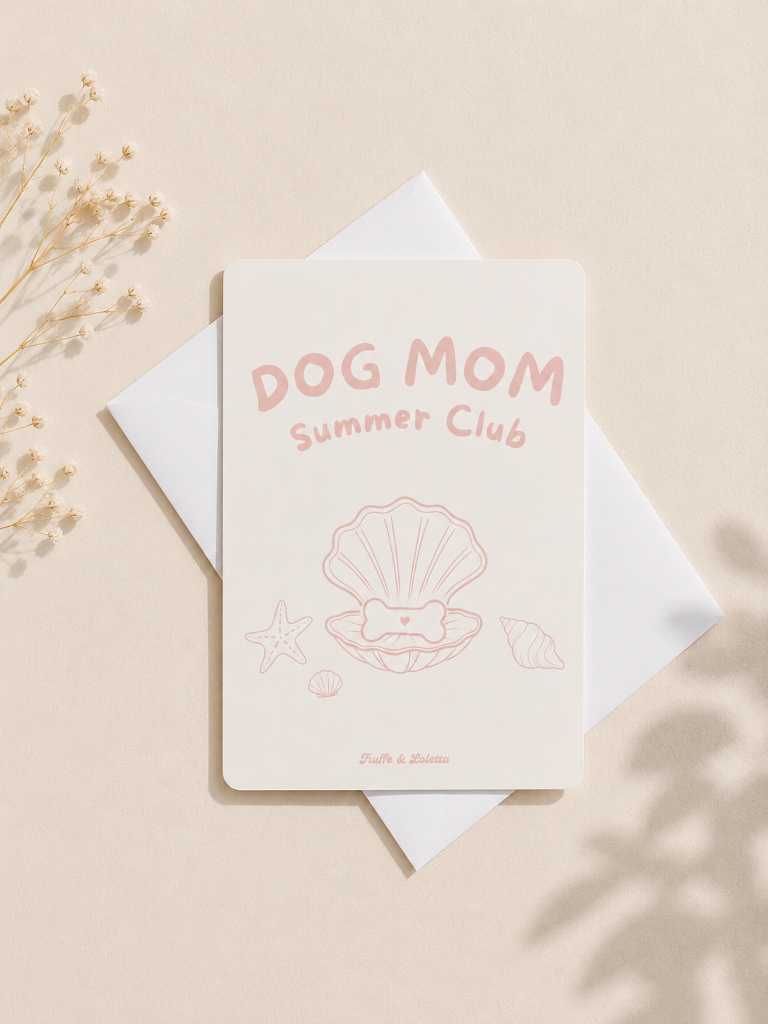Dog mom Summer club – Carte illustrée