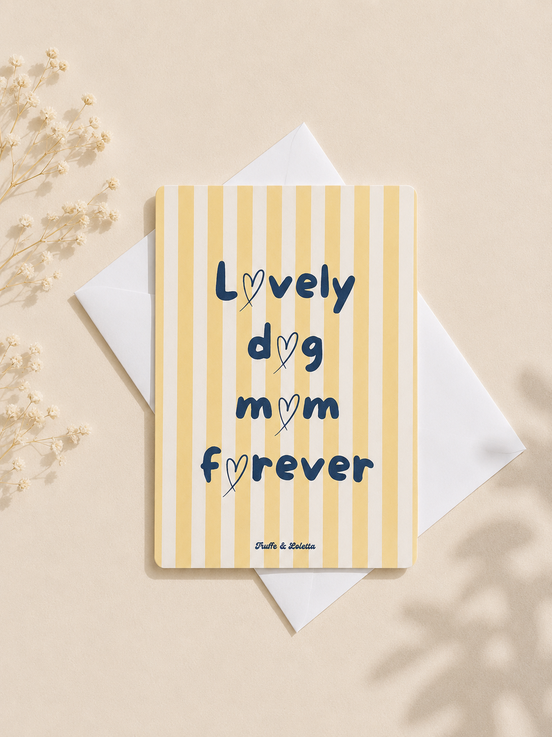 Lovely Dog Mom Forever – Carte illustrée