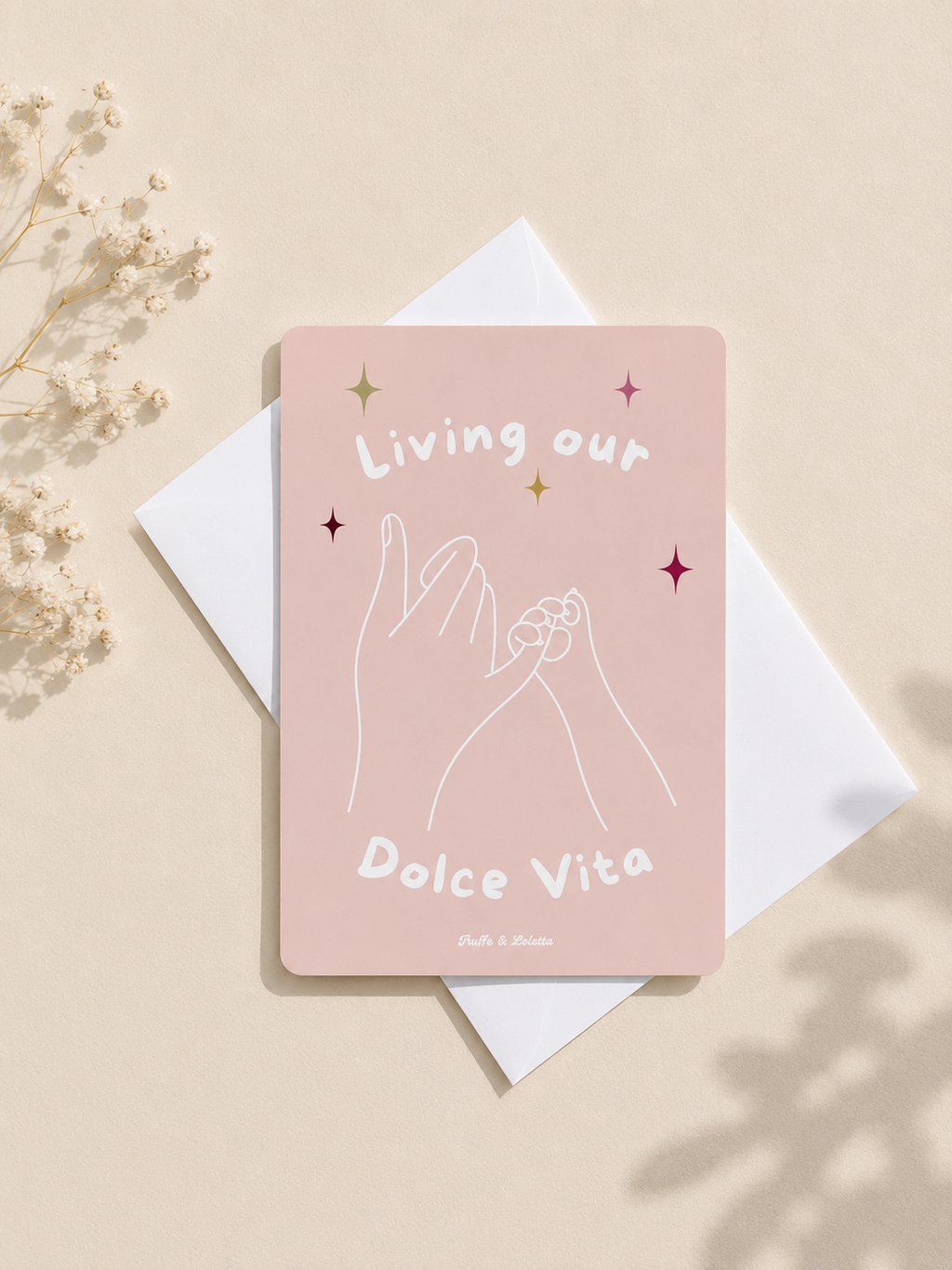 Living our Dolce Vita – Carte scintillante à collectionner