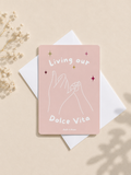 Living our Dolce Vita – Carte scintillante à collectionner