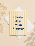Lovely Dog Mom Forever – Carte scintillante à collectionner